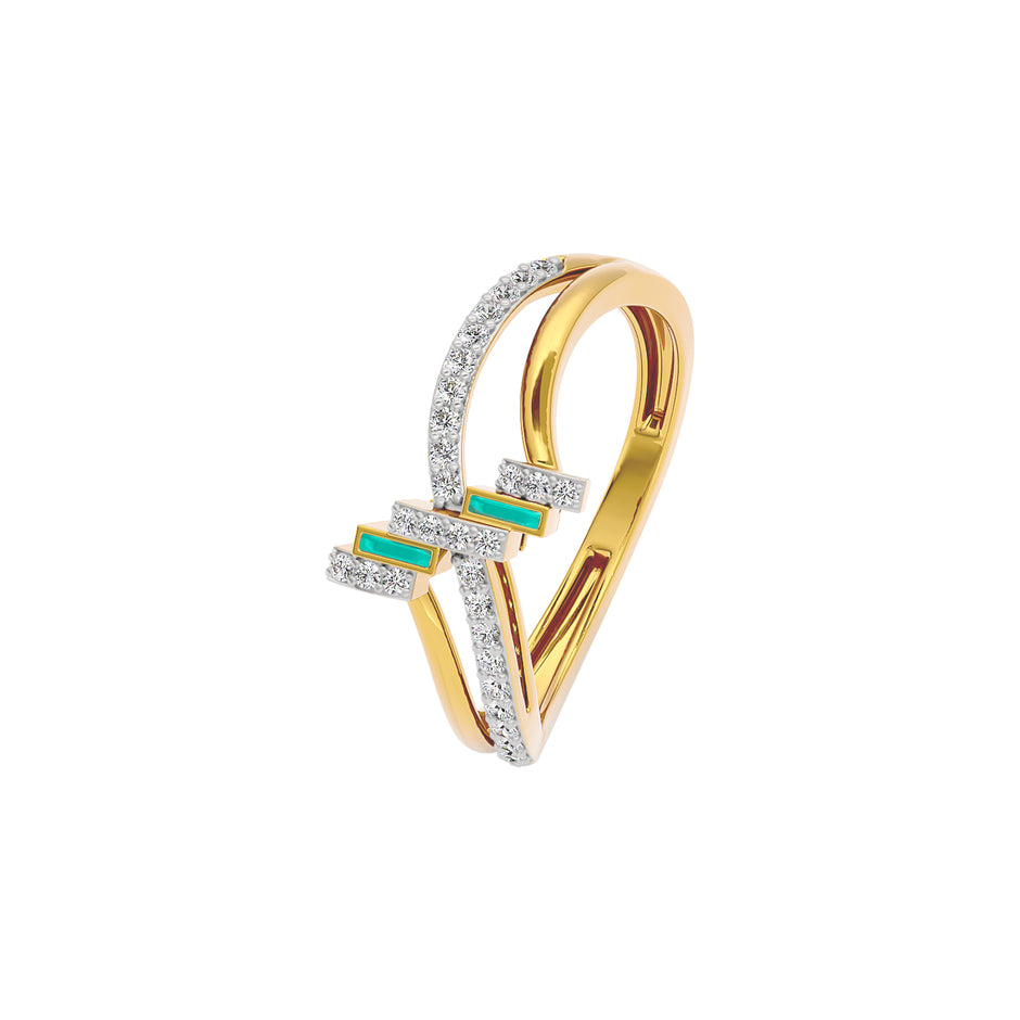 Glowbend Fashion Diamond Ring 18 KT / Yellow Gold / 22