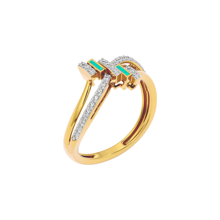 Glowbend Fashion Diamond Ring 18 KT / Yellow Gold / 22