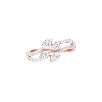 Twig Sparkle Diamond Ring 18 KT / Rose Gold / 18