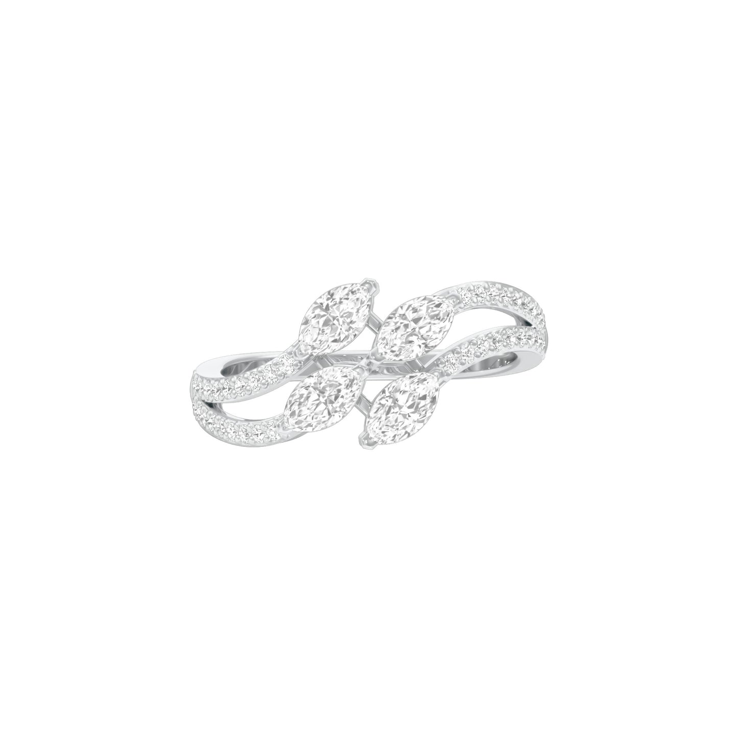 Twig Sparkle Diamond Ring 18 KT / White Gold / 18