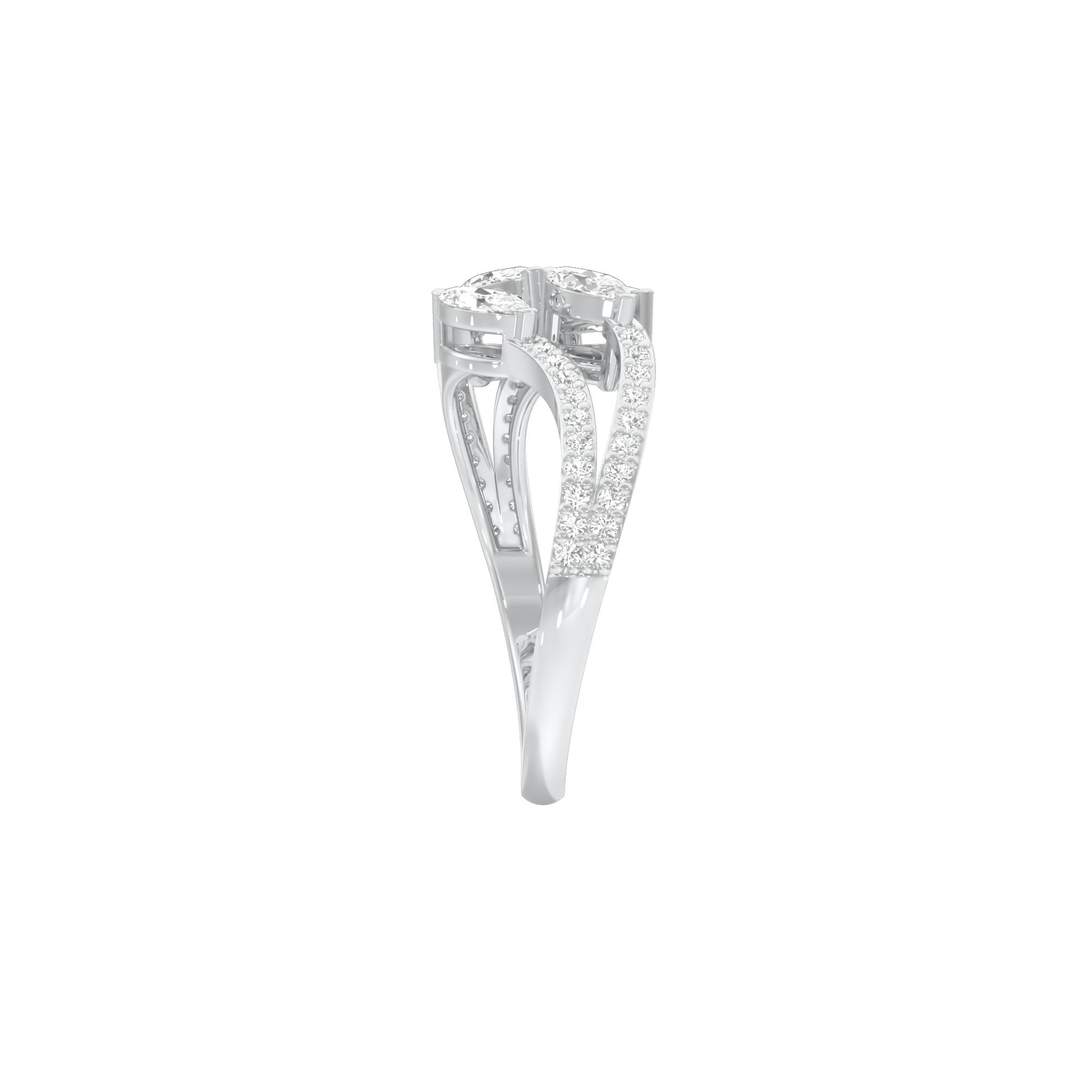 Twig Sparkle Diamond Ring 18 KT / White Gold / 18