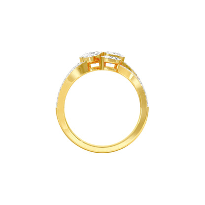 Twig Sparkle Diamond Ring 18 KT / Yellow Gold / 18