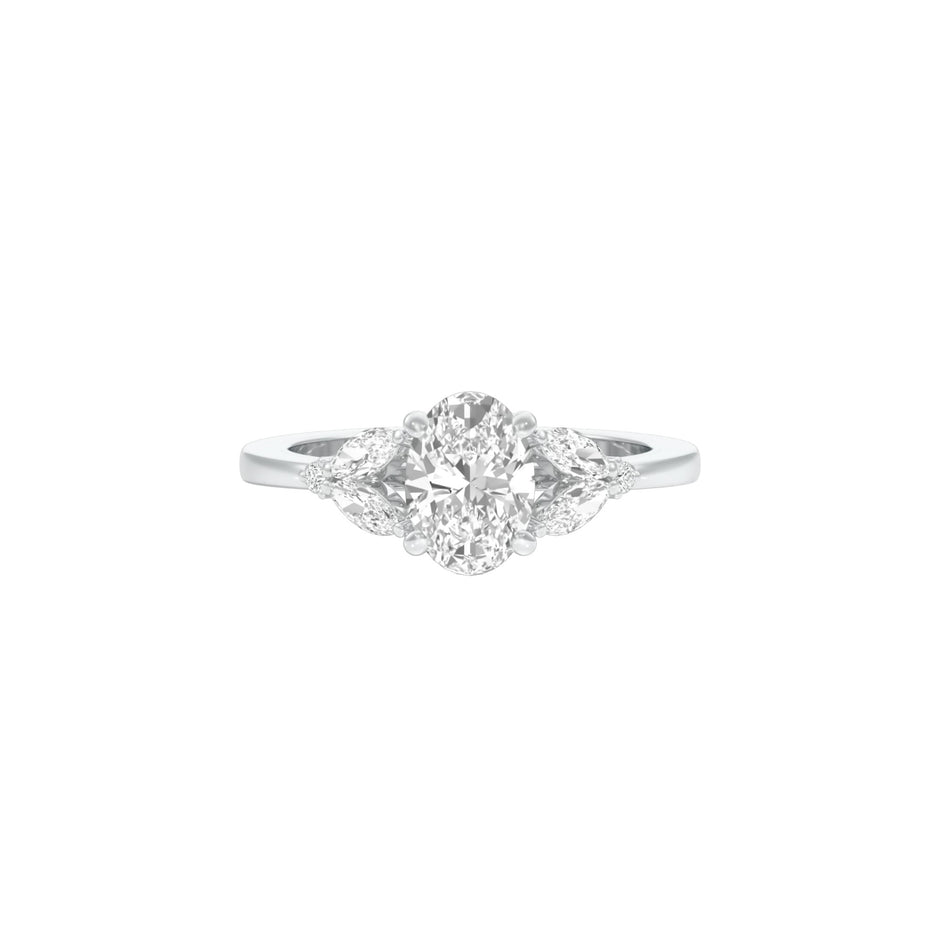 DLR001420 18 KT / White Gold / 22