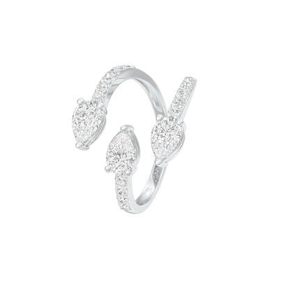 DLR001421 18 KT / White Gold / 22