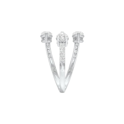DLR001421 18 KT / White Gold / 22