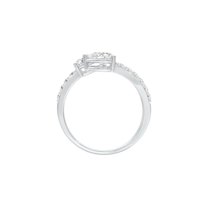 DLR001421 18 KT / White Gold / 22