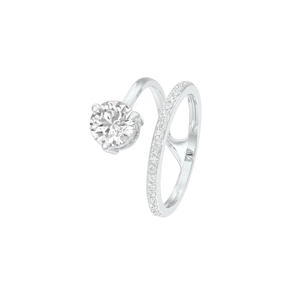 DLR001422 18 KT / White Gold / 22