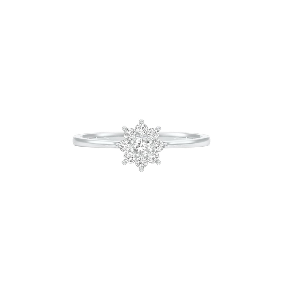 DLR001424 18 KT / White Gold / 22