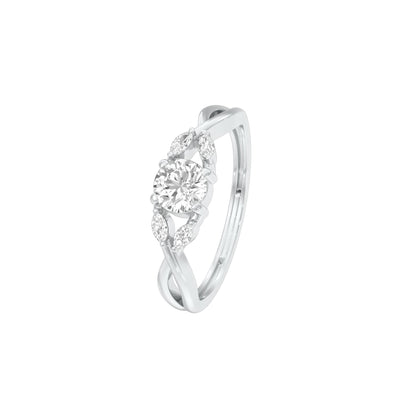 DLR001425 18 KT / White Gold / 22