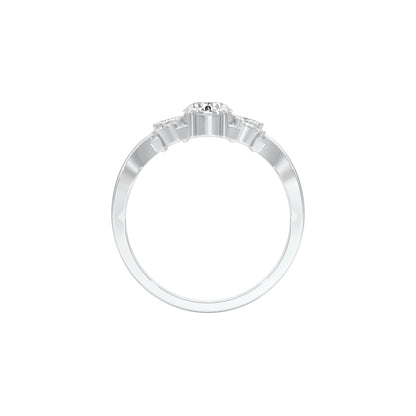 DLR001425 18 KT / White Gold / 22