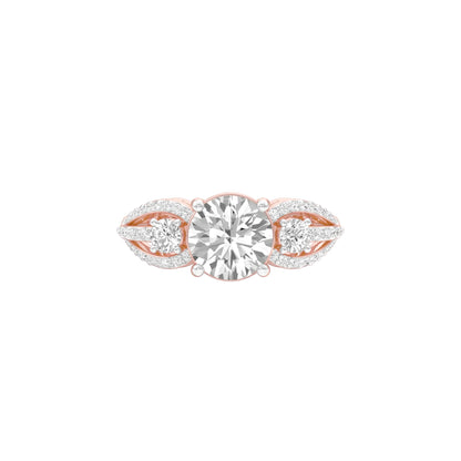 Charming Diva Diamond Engagement Ring 18 KT / Rose Gold / 22