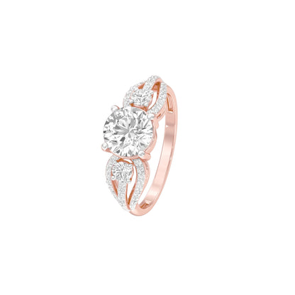 Charming Diva Diamond Engagement Ring 18 KT / Rose Gold / 22