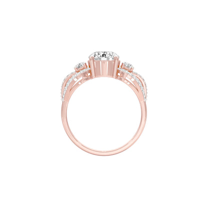 Charming Diva Diamond Engagement Ring 18 KT / Rose Gold / 22