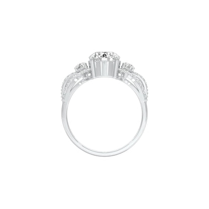 Charming Diva Diamond Engagement Ring 18 KT / White Gold / 22