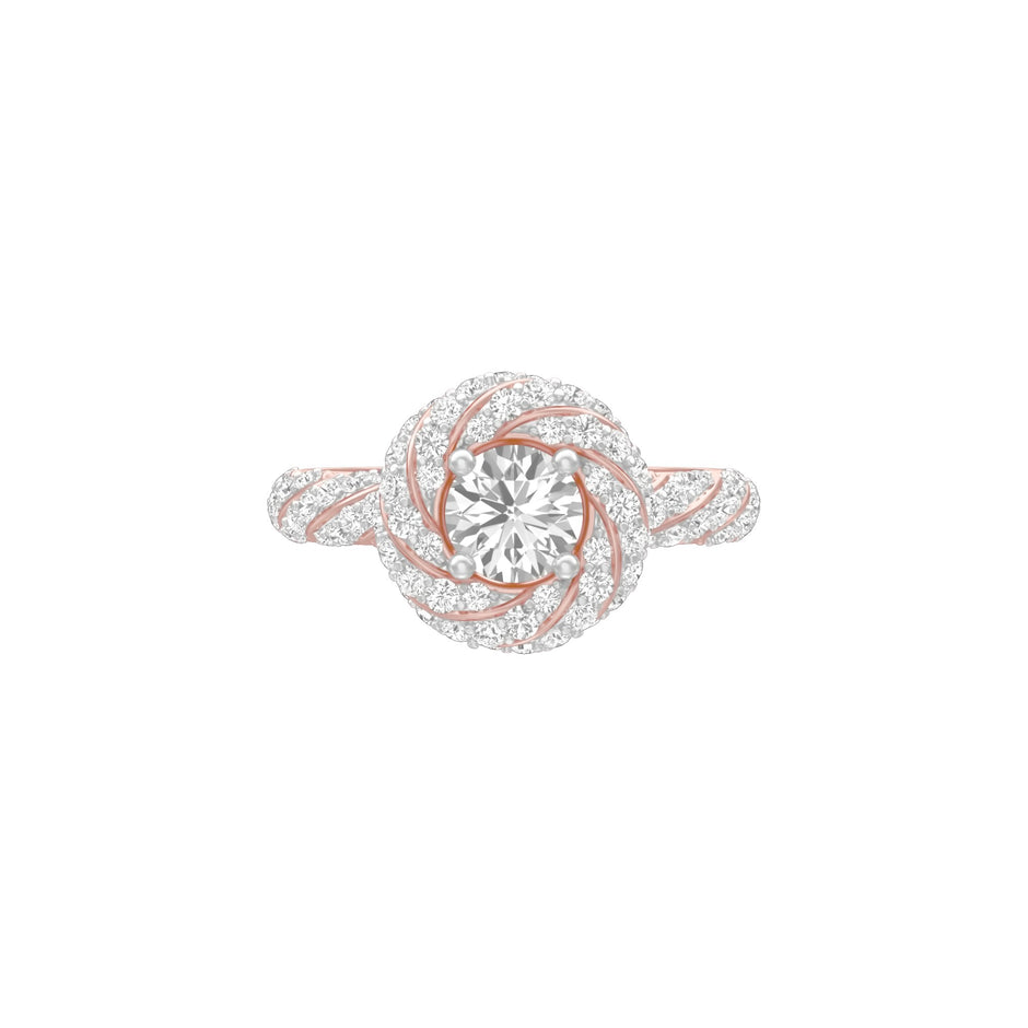 I'm His Diamond Engagement Ring 18 KT / Rose Gold / 18