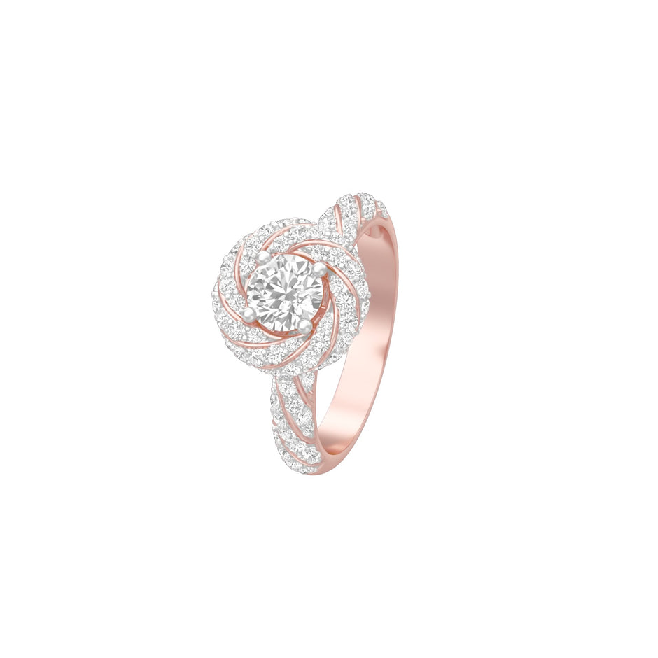 I'm His Diamond Engagement Ring 18 KT / Rose Gold / 18