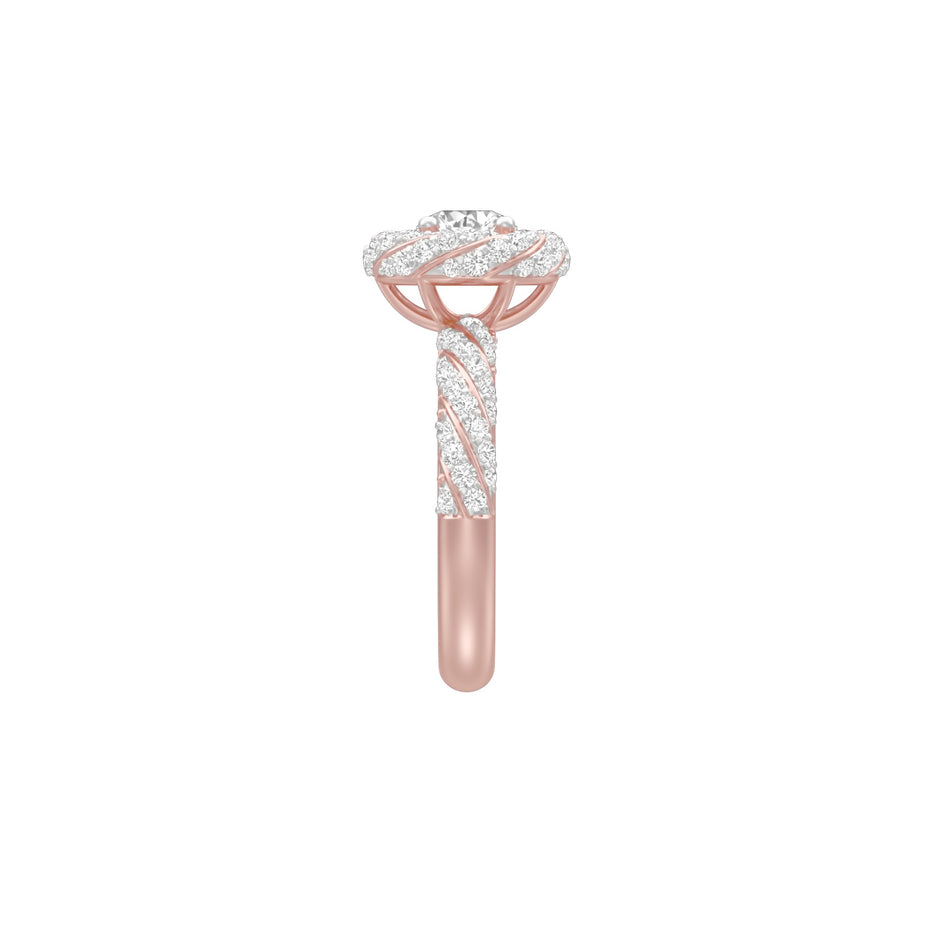 I'm His Diamond Engagement Ring 18 KT / Rose Gold / 18