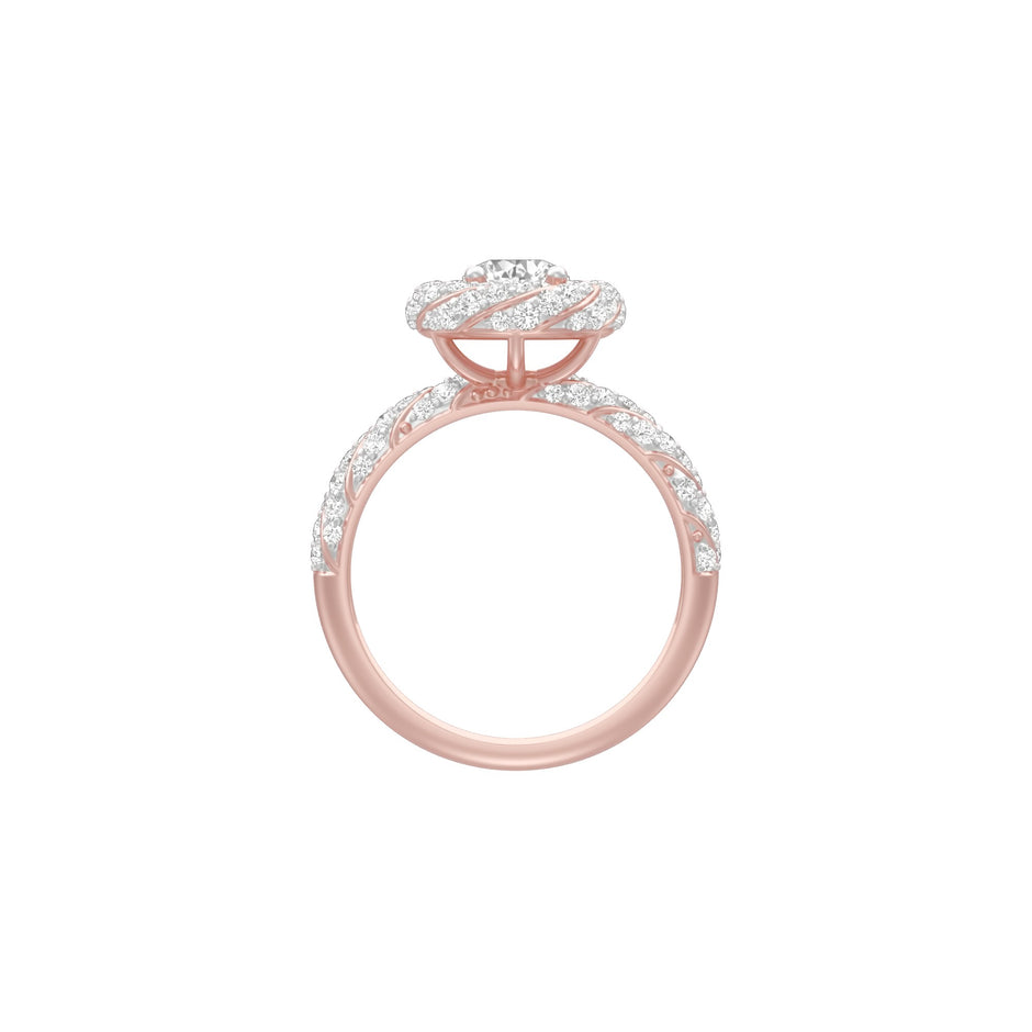 I'm His Diamond Engagement Ring 18 KT / Rose Gold / 18