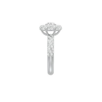 I'm His Diamond Engagement Ring 18 KT / White Gold / 18