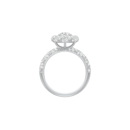 I'm His Diamond Engagement Ring 18 KT / White Gold / 18