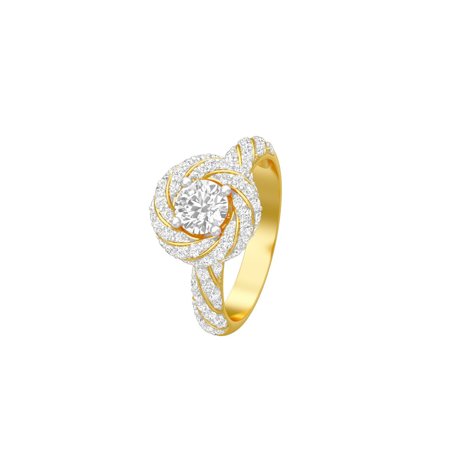 I'm His Diamond Engagement Ring 18 KT / Yellow Gold / 18