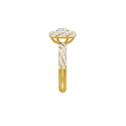 I'm His Diamond Engagement Ring 18 KT / Yellow Gold / 18