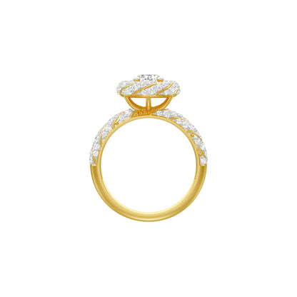 I'm His Diamond Engagement Ring 18 KT / Yellow Gold / 18