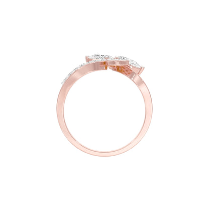 Luxe Glint Diamond Cocktail Ring 18 KT / Rose Gold / 22