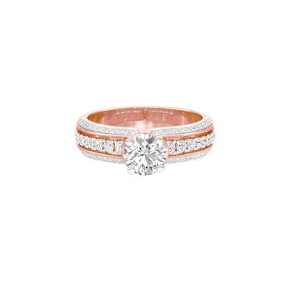 Soulmate Spark Diamond Engagement Ring 18 KT / Rose Gold / 22