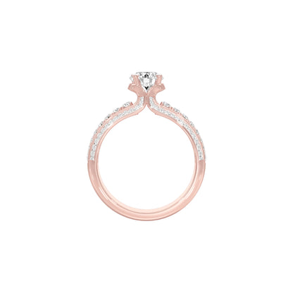 Soulmate Spark Diamond Engagement Ring 18 KT / Rose Gold / 22