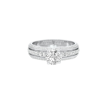 Soulmate Spark Diamond Engagement Ring 18 KT / White Gold / 22