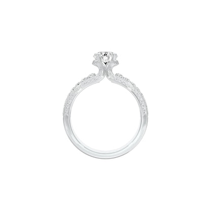 Soulmate Spark Diamond Engagement Ring 18 KT / White Gold / 22