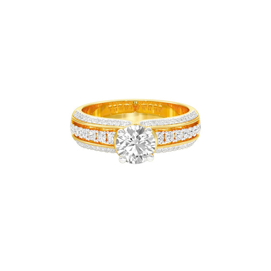 Soulmate Spark Diamond Engagement Ring 18 KT / Yellow Gold / 22