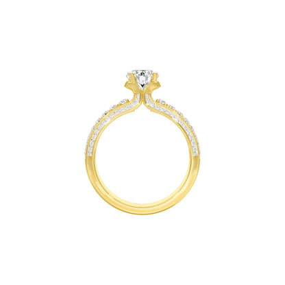 Soulmate Spark Diamond Engagement Ring 18 KT / Yellow Gold / 22