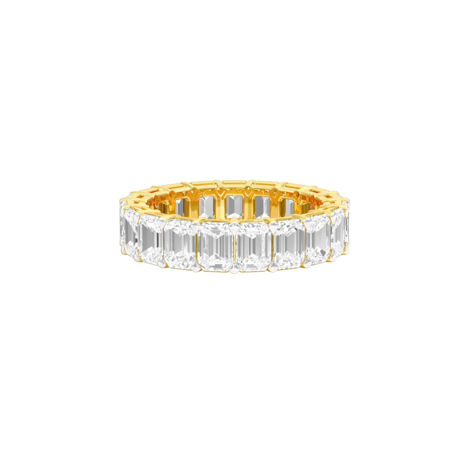 Endless Diamond Band Ring 18 KT / Yellow Gold / 18
