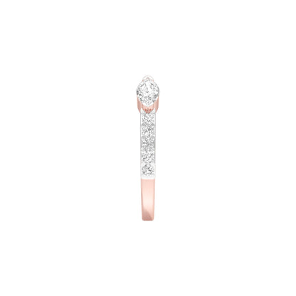 Creative Imprint Diamond Ring 18 KT / Rose Gold / 22