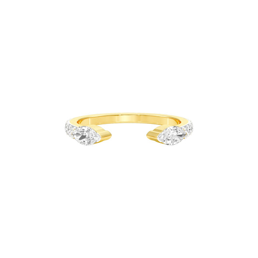 Creative Imprint Diamond Ring 18 KT / Yellow Gold / 22