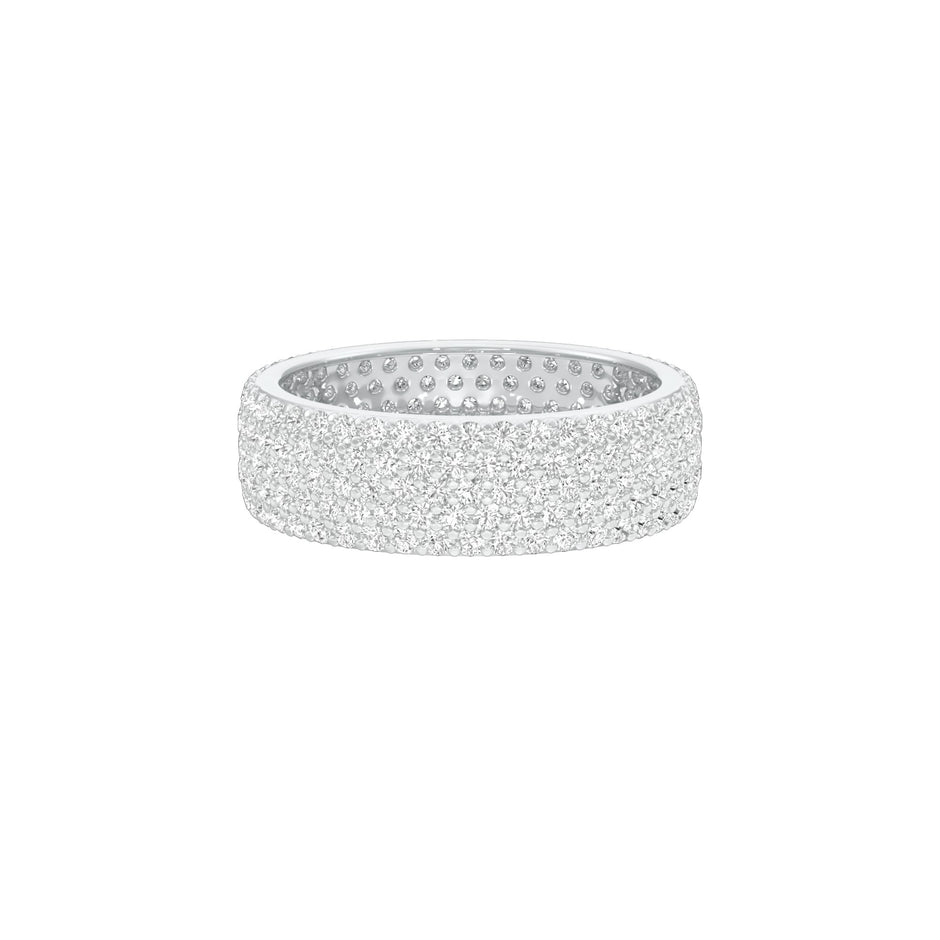 Nova Diamond Band Ring 18 KT / White Gold / 22
