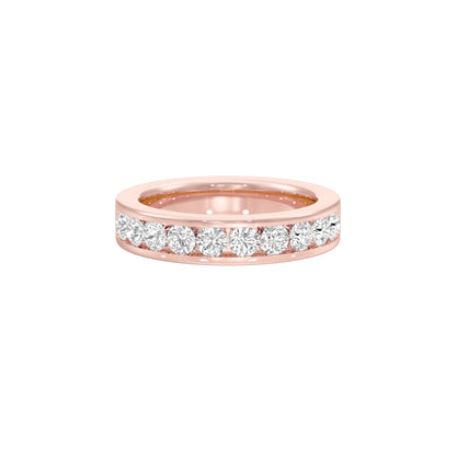 Emilia Circle Diamond Band Ring 18 KT / Rose Gold / 22