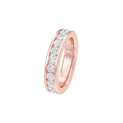 Emilia Circle Diamond Band Ring 18 KT / Rose Gold / 22