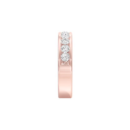 Emilia Circle Diamond Band Ring 18 KT / Rose Gold / 22