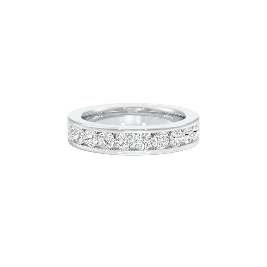 Emilia Circle Diamond Band Ring 18 KT / White Gold / 22