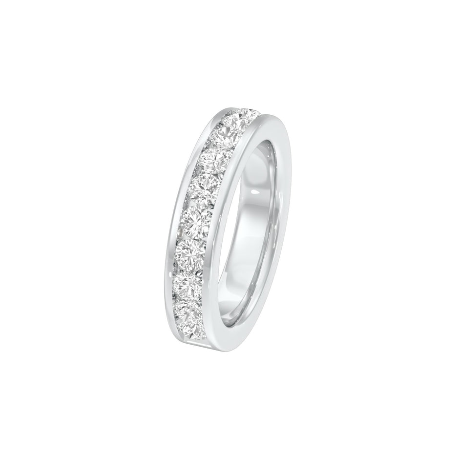 Emilia Circle Diamond Band Ring 18 KT / White Gold / 22