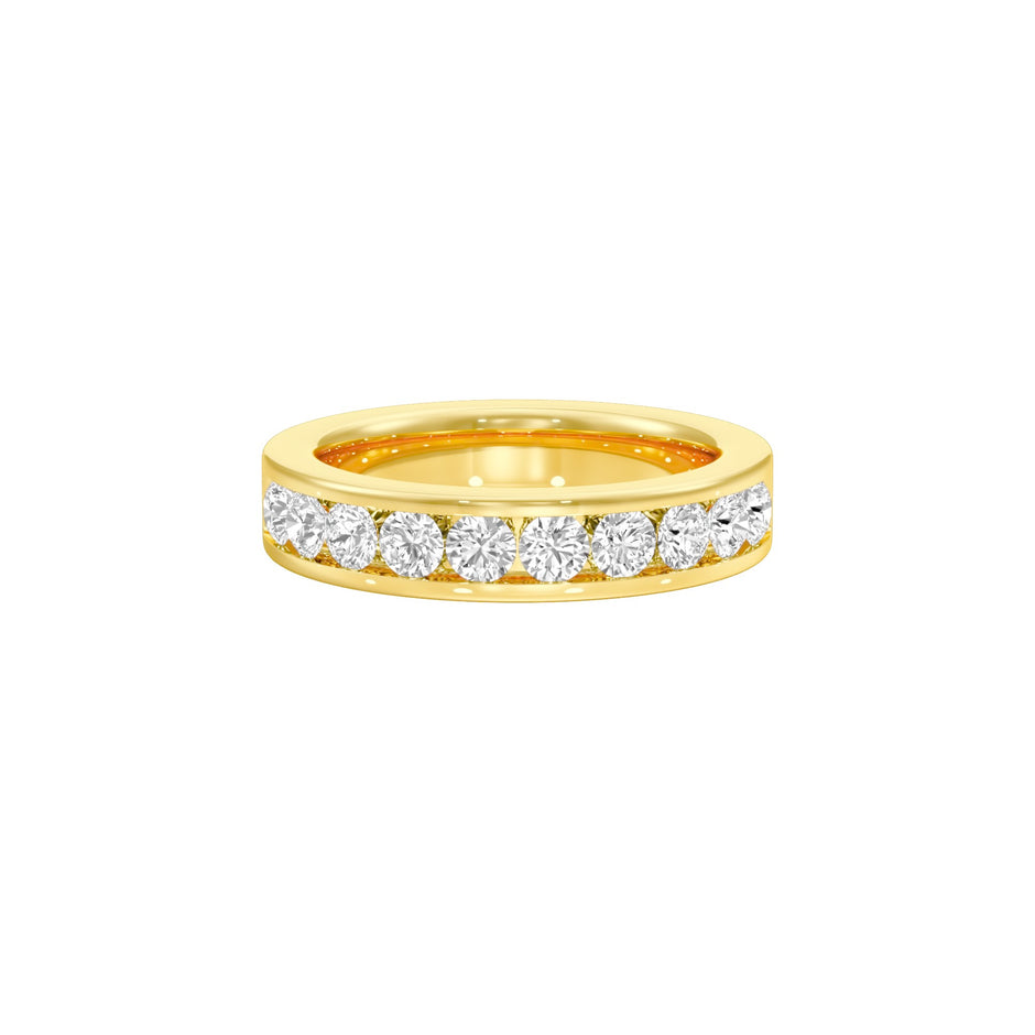 Emilia Circle Diamond Band Ring 18 KT / Yellow Gold / 22