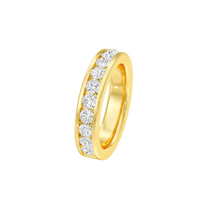 Emilia Circle Diamond Band Ring 18 KT / Yellow Gold / 22