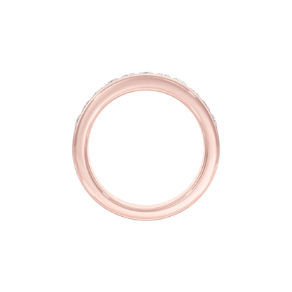 Pear Spark Diamond Band Ring 18 KT / Rose Gold / 22