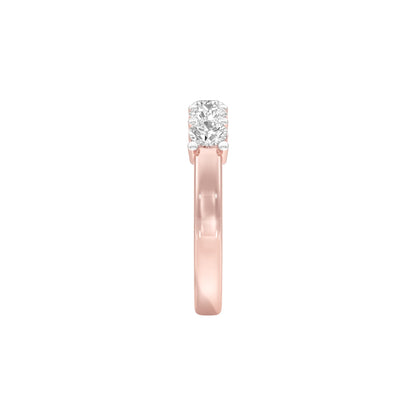 Luna Diamond Band Ring 18 KT / Rose Gold / 22