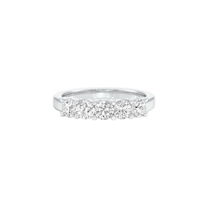 Luna Diamond Band Ring 18 KT / White Gold / 22