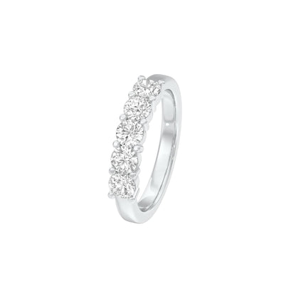 Luna Diamond Band Ring 18 KT / White Gold / 22