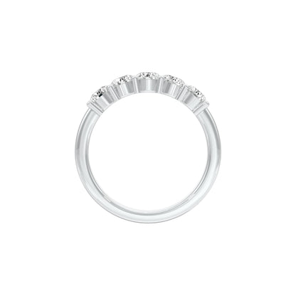 Luna Diamond Band Ring 18 KT / White Gold / 22